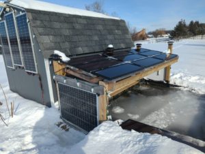Winter Solar Shed